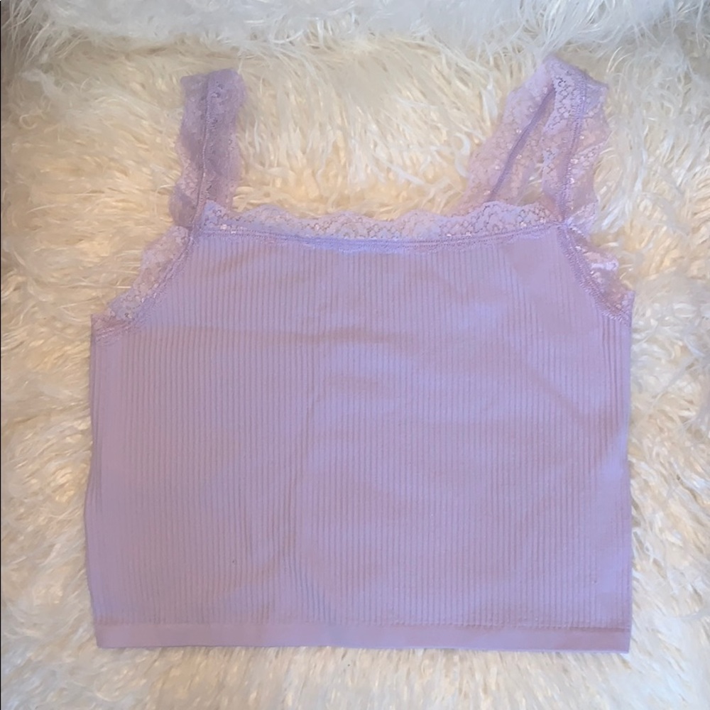Lavender crop top